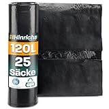 Hinrichs Müllsäcke 120L extra Stark - 25er Rolle - 70x110 cm - Extrem...